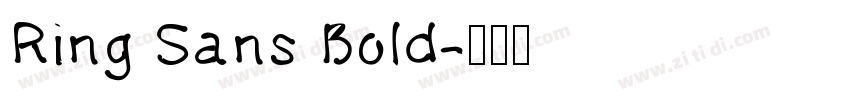 Ring Sans Bold字体转换